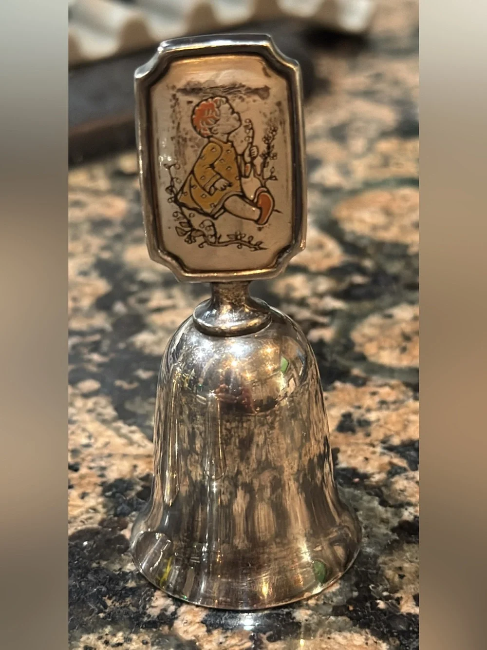 Vintage Reed & Barton Damascene Berta Hummel Bells - First Edition (Set of 3)